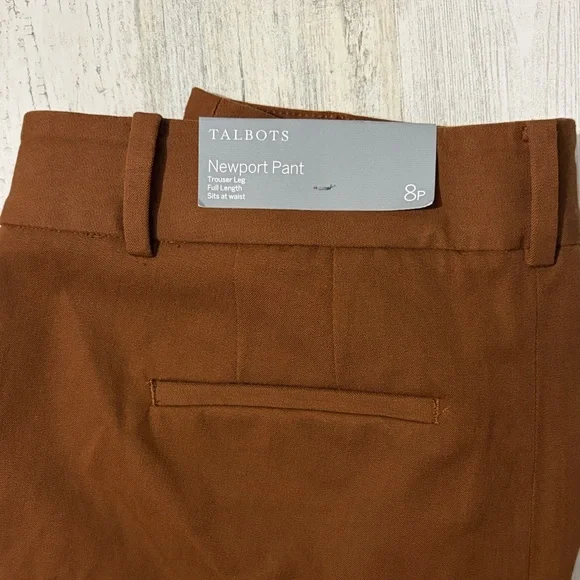 Talbots Women’s Newport Pants Trouser Leg Size 8P NWT - Picture 2 of 10